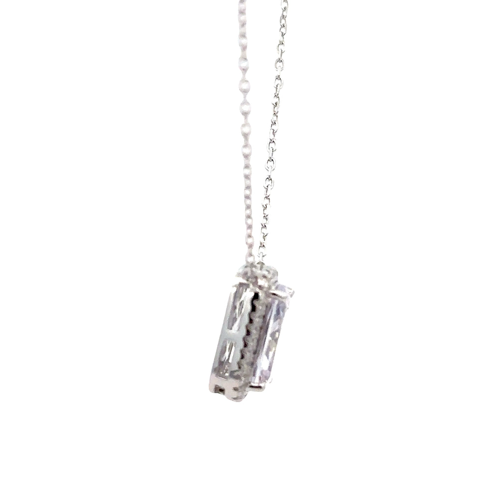 925 STERLING SILVER ZIRCONIA NECKLACE