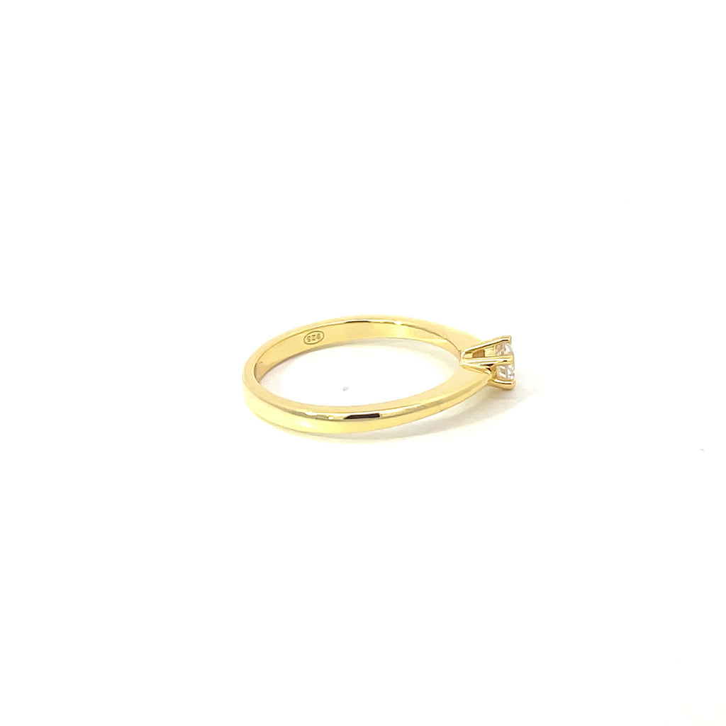 YELLOW 925 RING