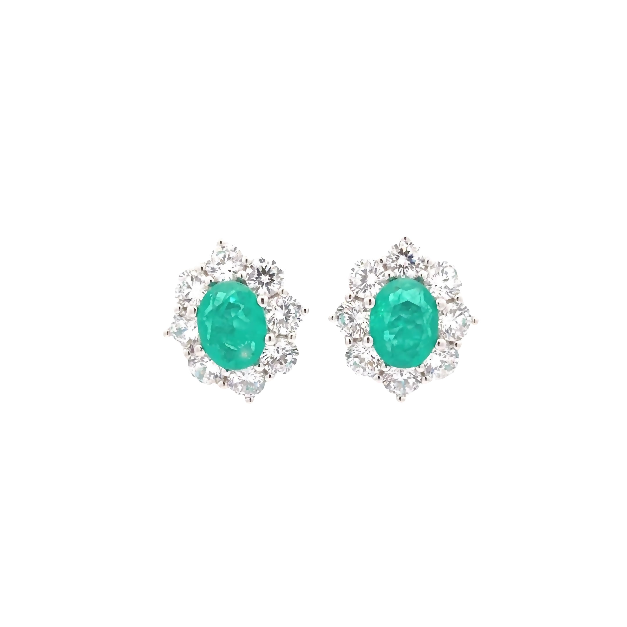 GREEN STUD EARRINGS 925