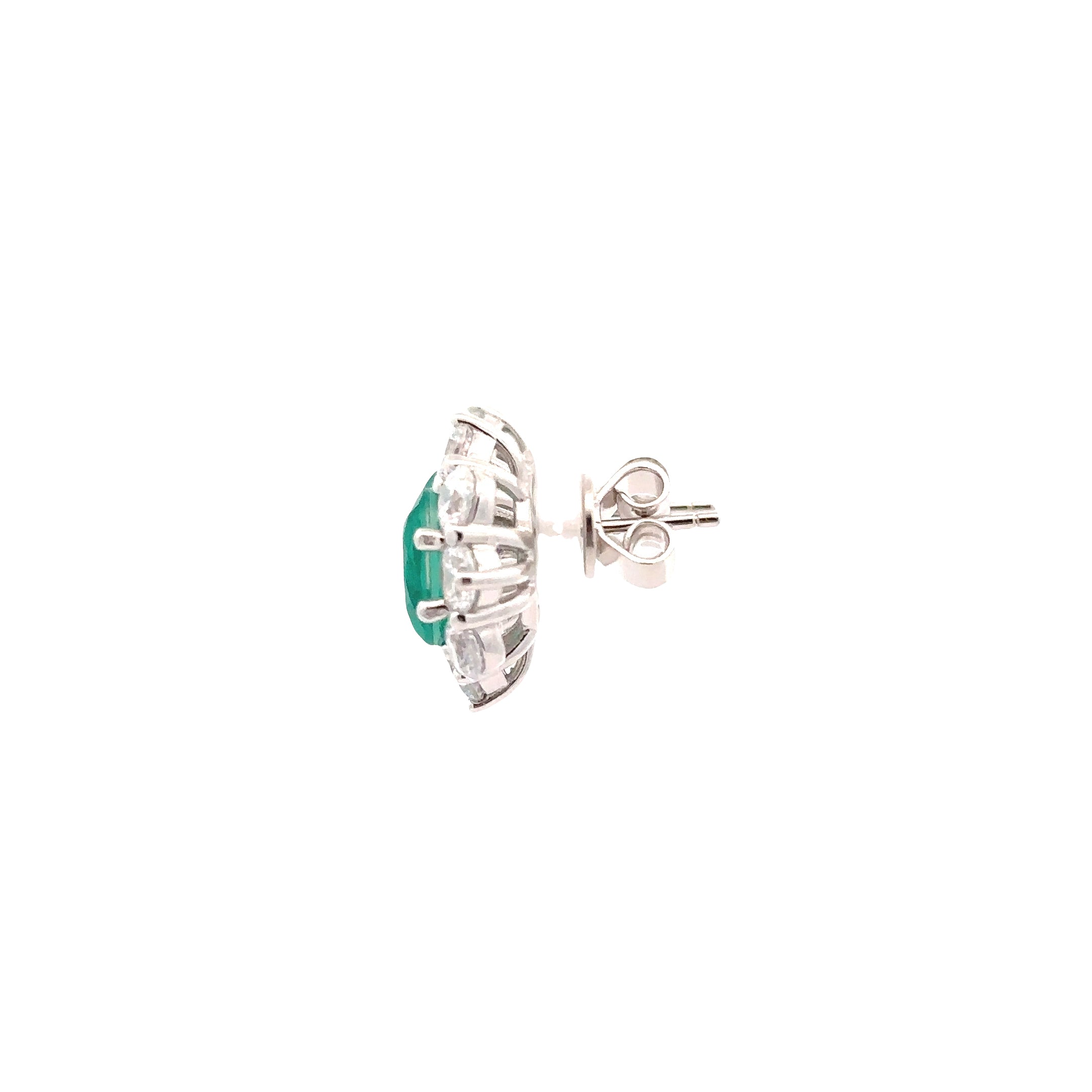 GREEN STUD EARRINGS 925