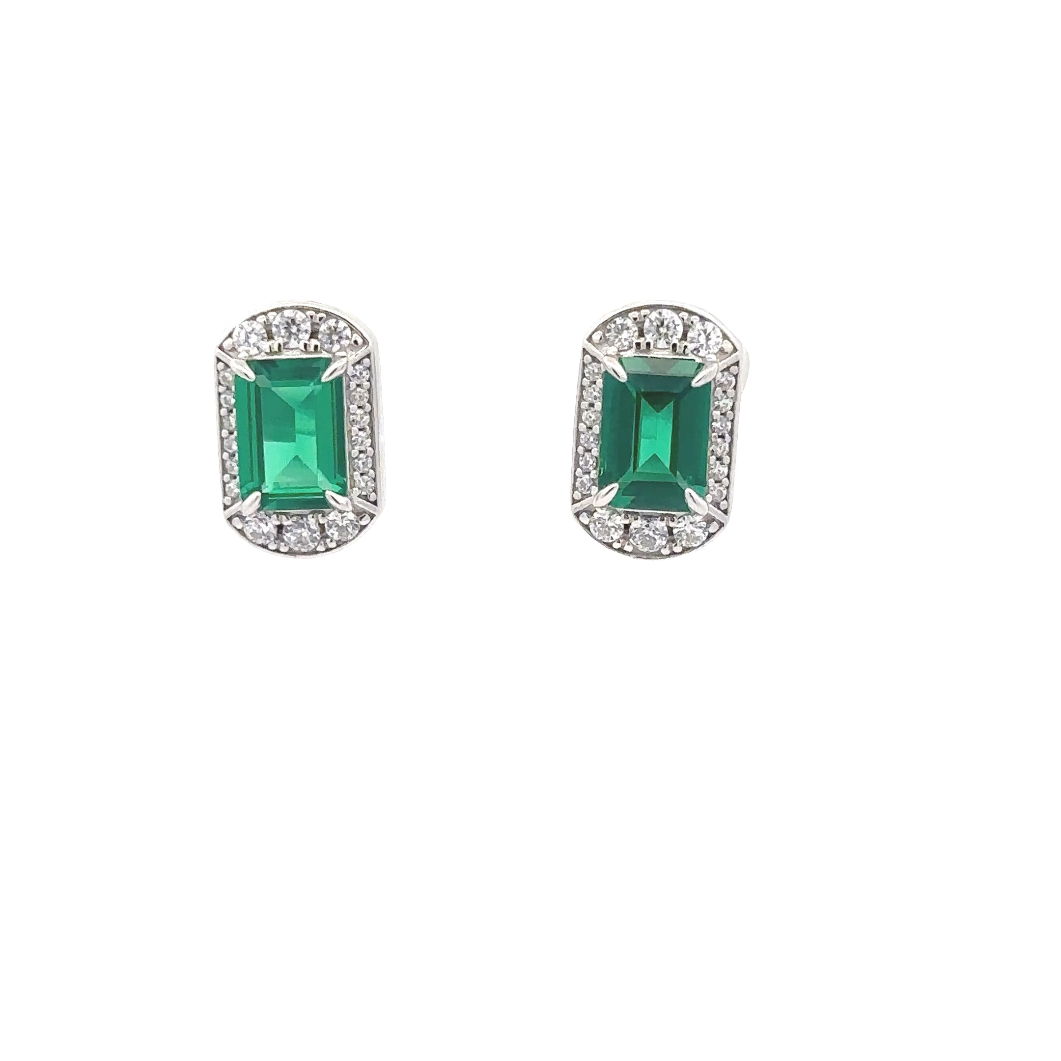 GREEN 925 EARRINGS