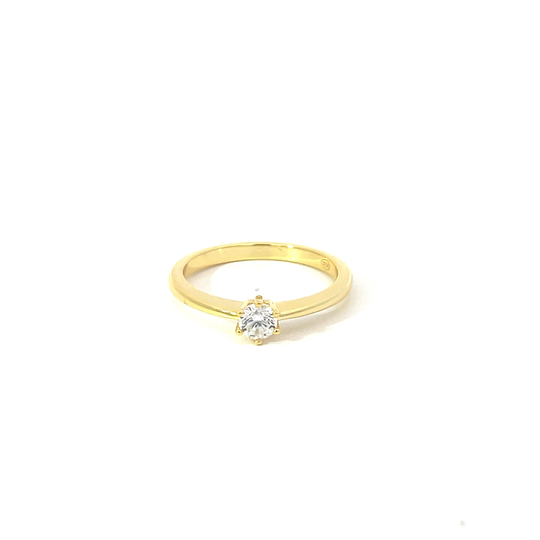 YELLOW 925 RING