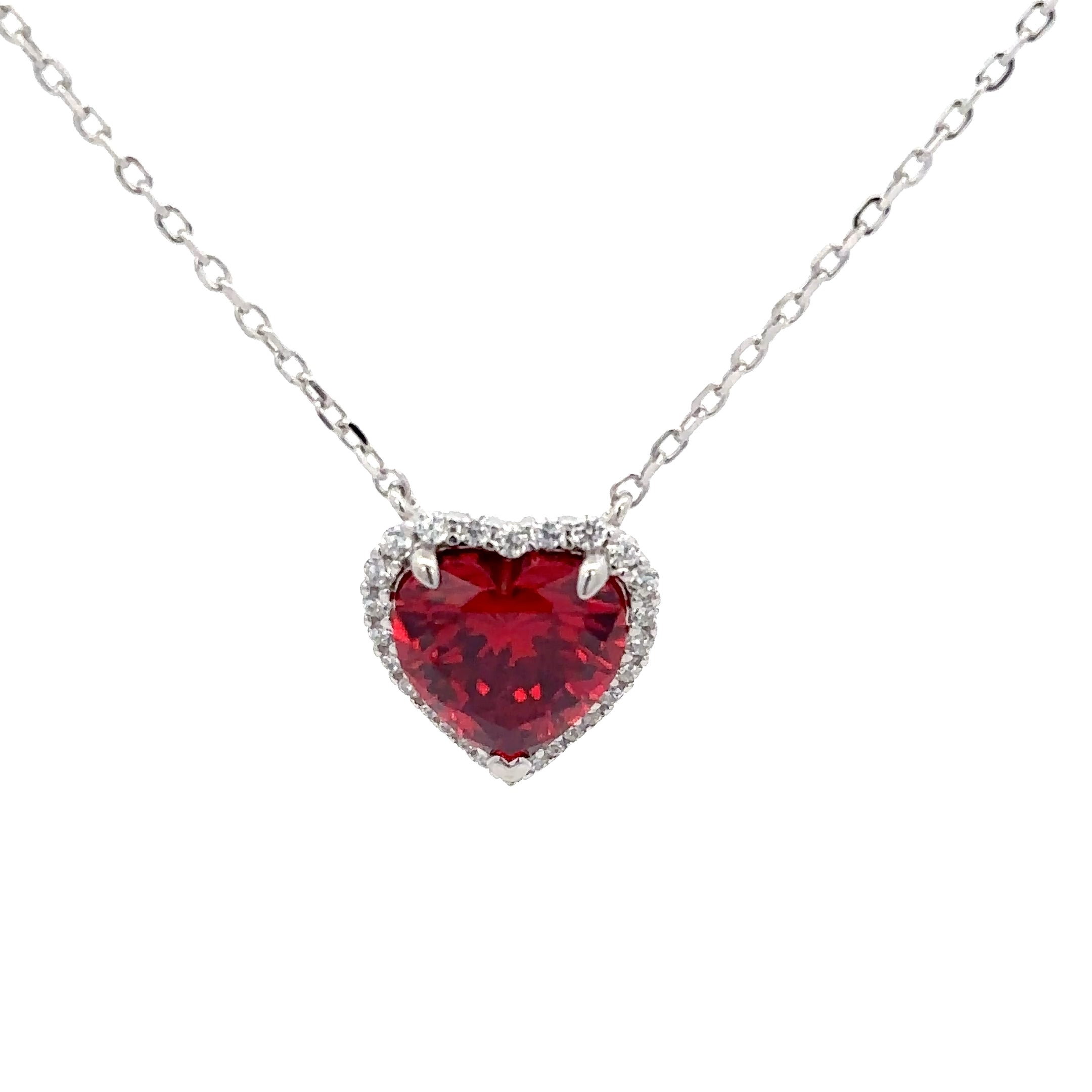 HEART-SHAPED PENDANT NECKLACE