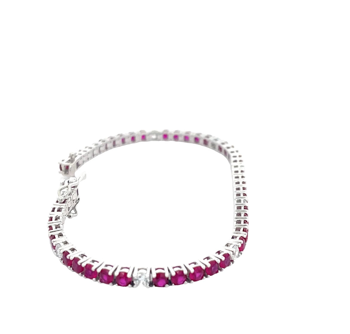 TENNIS BRACELET RED AND WHITE