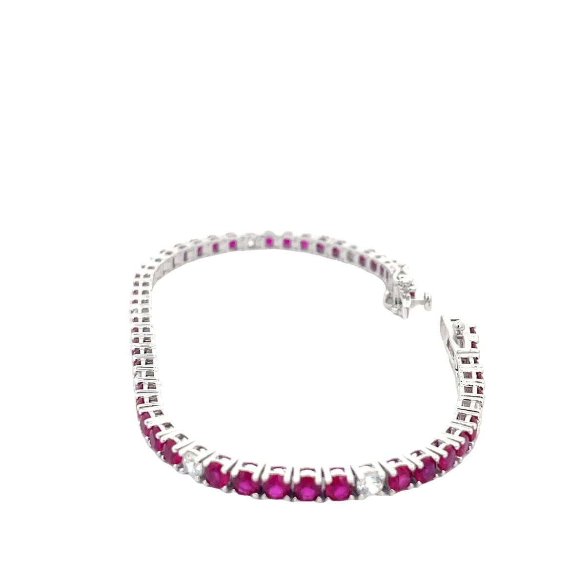 TENNIS BRACELET RED AND WHITE