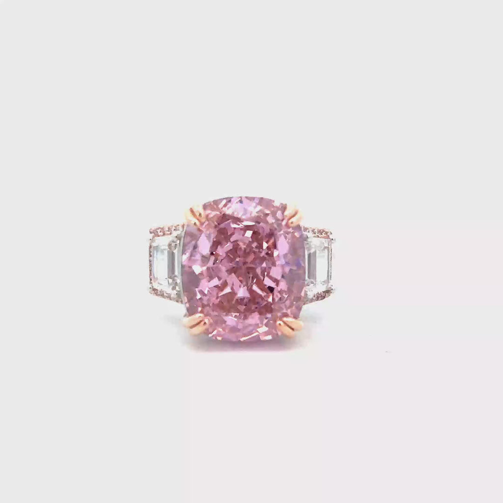 FANCY INTENSE PINK RING