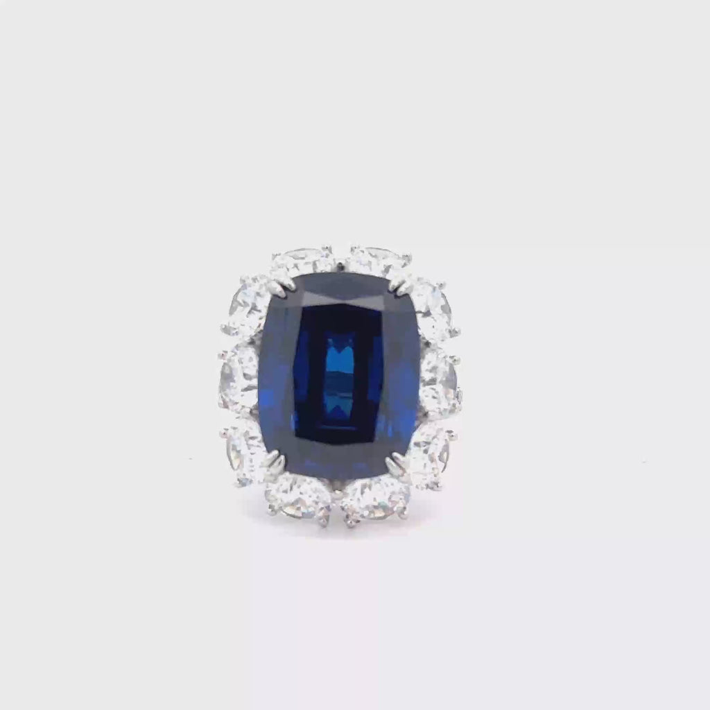 DEEP BLU SAPPHIRE RING 925
